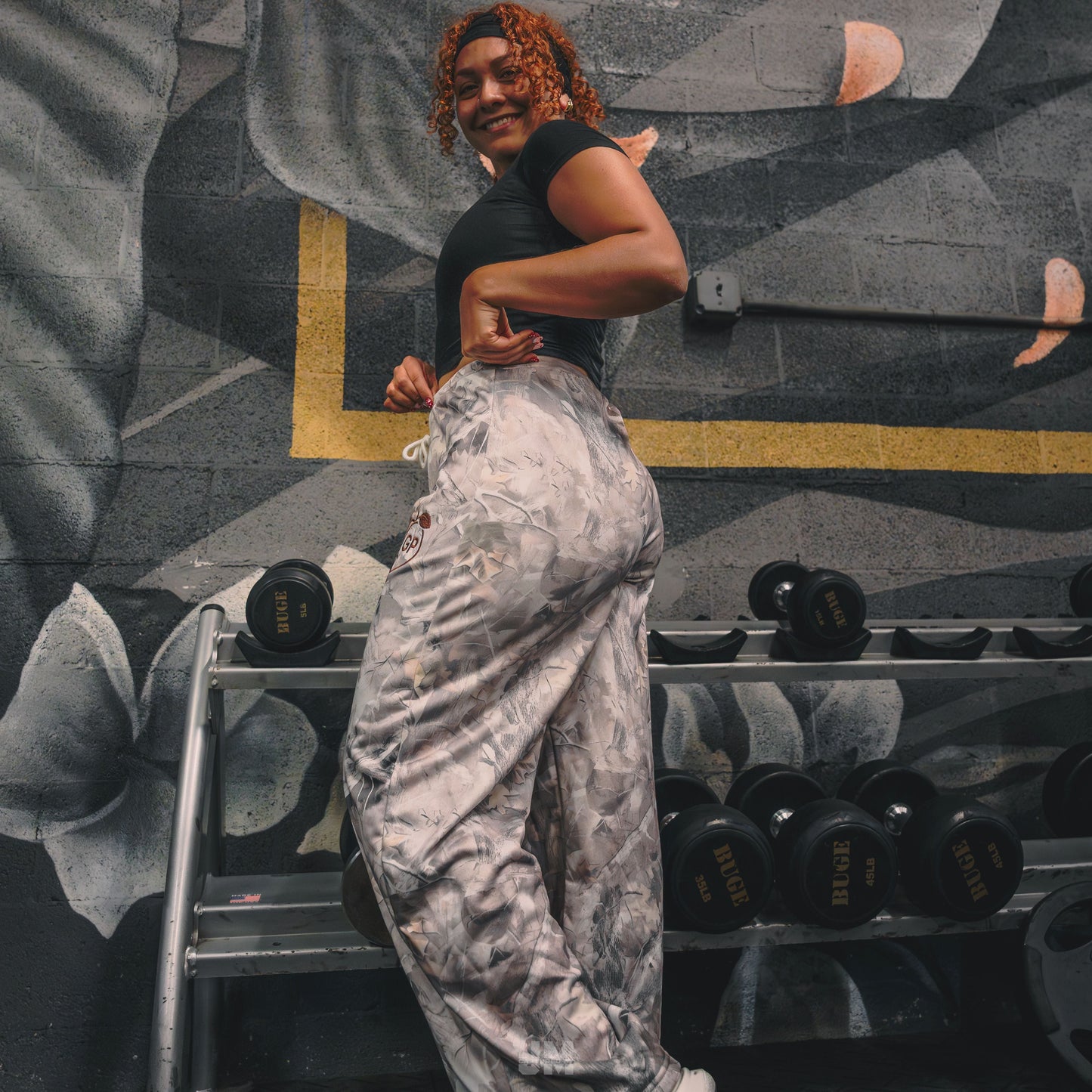 White Camo Workout Sweats